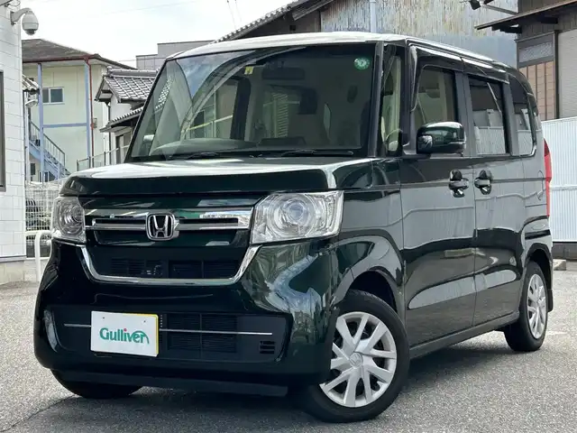 ホンダ Ｎ ＢＯＸ L 愛知県 2022(令4)年 3.8万km ブリティッシュグリーンP 純ギャザーズSDナビ/バックカメラ/左パワースライドドア/スマートキー/ドライブレコーダー/レーダークルーズコントロール/ホンダセンシング/リアシートバックテーブル/新車保証書/取説