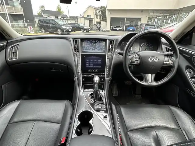 日産 スカイライン ハイブリッド 350GT Type P 宮城県 2014(平26)年 12.3万km クリスタルホワイトパール サンルーフ/インテリジェントクルーズシステム/シートヒーター/ドラレコ/360度カメラ/バックモニター/パワーシート/純正ナビ（AM/FM/DVD/USB/BT/TV）/横ずれ防止/パーソナルドライビングポジションメモリー/サマータイヤ純正225/55RF17