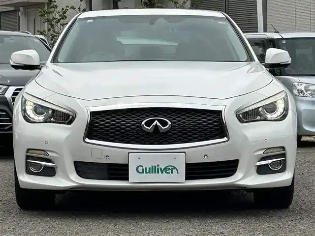 日産 スカイライン ハイブリッド 350GT Type P 宮城県 2014(平26)年 12.3万km クリスタルホワイトパール サンルーフ/インテリジェントクルーズシステム/シートヒーター/ドラレコ/360度カメラ/バックモニター/パワーシート/純正ナビ（AM/FM/DVD/USB/BT/TV）/横ずれ防止/パーソナルドライビングポジションメモリー/サマータイヤ純正225/55RF17