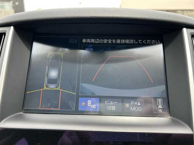 日産 スカイライン ハイブリッド 350GT Type P 宮城県 2014(平26)年 12.3万km クリスタルホワイトパール サンルーフ/インテリジェントクルーズシステム/シートヒーター/ドラレコ/360度カメラ/バックモニター/パワーシート/純正ナビ（AM/FM/DVD/USB/BT/TV）/横ずれ防止/パーソナルドライビングポジションメモリー/サマータイヤ純正225/55RF17