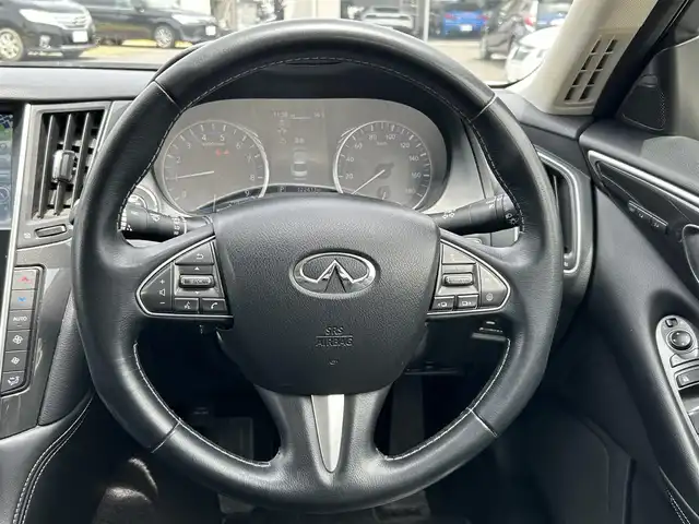 日産 スカイライン ハイブリッド 350GT Type P 宮城県 2014(平26)年 12.3万km クリスタルホワイトパール サンルーフ/インテリジェントクルーズシステム/シートヒーター/ドラレコ/360度カメラ/バックモニター/パワーシート/純正ナビ（AM/FM/DVD/USB/BT/TV）/横ずれ防止/パーソナルドライビングポジションメモリー/サマータイヤ純正225/55RF17