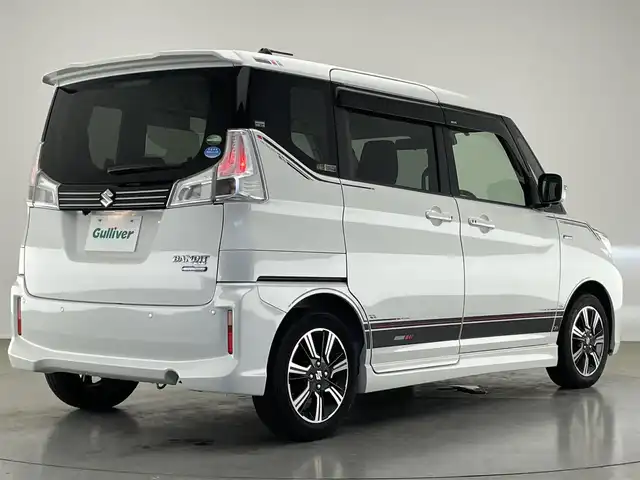 スズキ ソリオ バンディット HV MV 愛知県 2019(平31)年 5.6万km ピュアホワイトP 純正８型ナビ　フルセグＴＶ　全方位カメラＰＫＧ　デュアルカメラブレーキ　衝突軽減装置　追従クルコン　ＬＥＤオートライト　シートヒーター　コーナーセンサー　ナノイーＡＣ　両側パワースライドドア　ＵＳＢ　パドルシフト　純正フロアマット　禁煙車