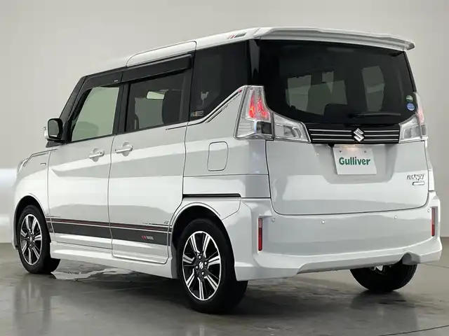 スズキ ソリオ バンディット HV MV 愛知県 2019(平31)年 5.6万km ピュアホワイトP 純正８型ナビ　フルセグＴＶ　全方位カメラＰＫＧ　デュアルカメラブレーキ　衝突軽減装置　追従クルコン　ＬＥＤオートライト　シートヒーター　コーナーセンサー　ナノイーＡＣ　両側パワースライドドア　ＵＳＢ　パドルシフト　純正フロアマット　禁煙車