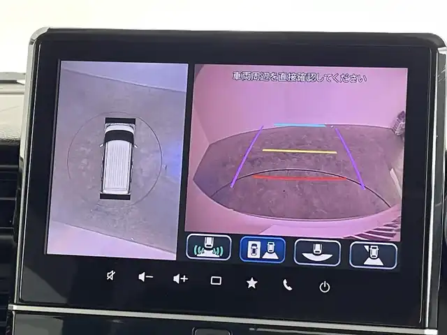 スズキ スペーシア カスタム HYBRID XS ターボ 群馬県 2023(令5)年 2.9万km ピュアホワイトパール/ブラック2トーン 純正ナビ　全方位カメラ　衝突軽減　アダプティブクルーズコントロール　レーンアシスト　両側パワースライド　横滑り　アイドリングストップ　ドラレコ　シートヒーター　障害物センサー　スマートキー　禁煙車
