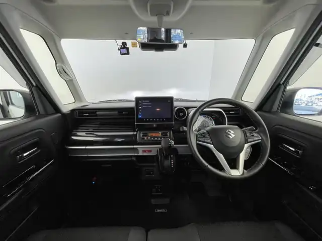 スズキ スペーシア カスタム HYBRID XS ターボ 群馬県 2023(令5)年 2.9万km ピュアホワイトパール/ブラック2トーン 純正ナビ　全方位カメラ　衝突軽減　アダプティブクルーズコントロール　レーンアシスト　両側パワースライド　横滑り　アイドリングストップ　ドラレコ　シートヒーター　障害物センサー　スマートキー　禁煙車
