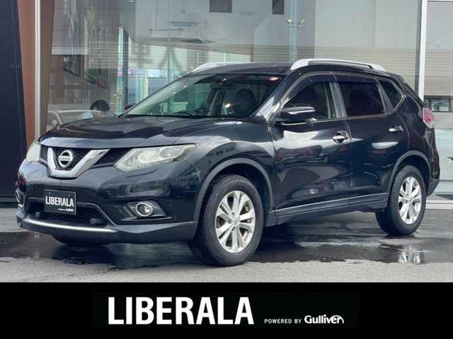 日産 エクストレイル 20X エマージェンシーブレーキ 鹿児島県 2015(平27)年 9.7万km ダイヤモンドブラック 純正ナビ（MC315D-W ）/純正CD/DVD再生可能/フルセグTV/Bluetoothオーディオ/バックカメラ/オートエアコン/純正フロアマット/前後コーナーセンサー/オートライト/エマージェンシーブレーキ/プッシュスタート/スマートキー/前後コーナーセンサー/取扱説明書/スペアキー1本（スマートキー）