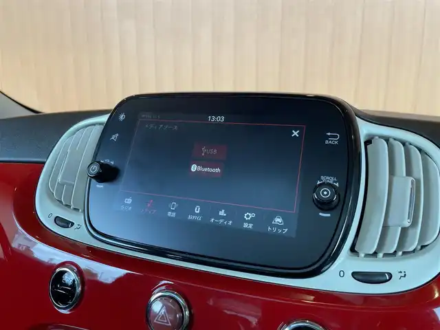 フィアット ５００ ツインエア ラウンジ 愛知県 2020(令2)年 3.2万km パソドプレレッド Uconnect純正ディスプレイオーディオ /Beatsサウンド /Bluetooth /USB接続/ガラスルーフ /HIDヘッドライト /純正15インチアルミホイル /アイドリングストップ /ステアリングスイッチ /ETC