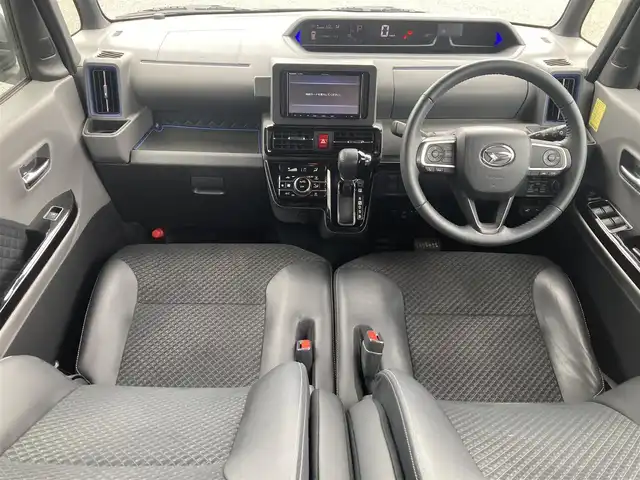 ダイハツ タント カスタム RS 島根県 2019(令1)年 1.8万km ブラックマイカメタリック ワンオーナー/社外SDナビ(CD/DVD/BT/フルセグ)/両側パワースライドドア/バックカメラ/前後ドライブレコーダー/全車速追従機能付アダプティブクルーズコントロール/コーナーセンサー/スマートアシスト/・衝突回避支援ブレーキ機能/・衝突警報機能/・車線逸脱抑制制御機能/・ブレーキ制御付誤発進抑制機能/・アダプティブドライビングビーム/・進入禁止標識認識機能/IC付ターボ/LEDヘッドランプ/LEDフォグランプ/本革巻きステアリング/ハーフレザーシート/純正15インチアルミホイール/キーフリーシステム/プッシュボタンスタート/禁煙車