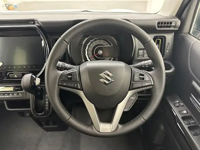 スズキ ハスラー HYBRID X 兵庫県 2025(令7)年 0.1千km オフブルーメタリック/ソフトベージュメタリック 届出済未使用車/純正メモリナビ(CD/DVD/USB/Bluetooth/フルセグ)/全方位カメラ/スマートフォンリンク/クリアランスソナー/ハーフレザーシート/シートヒーター/純正15インチアルミホイール/LEDヘッドライト/LEDフォグライト/オートライト/レーンキープアシスト/追従型クルーズコントロール/ヘッドライトレベライザー/アイドリングストップ
