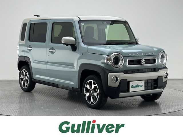 スズキ ハスラー HYBRID X 兵庫県 2025(令7)年 0.1千km オフブルーメタリック/ソフトベージュメタリック 届出済未使用車/純正メモリナビ(CD/DVD/USB/Bluetooth/フルセグ)/全方位カメラ/スマートフォンリンク/クリアランスソナー/ハーフレザーシート/シートヒーター/純正15インチアルミホイール/LEDヘッドライト/LEDフォグライト/オートライト/レーンキープアシスト/追従型クルーズコントロール/ヘッドライトレベライザー/アイドリングストップ