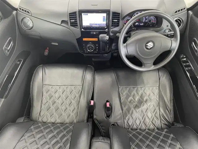スズキ パレット ＳＷ XS 滋賀県 2012(平24)年 7.9万km ブルーイッシュブラックパール3 社外ナビ/CD/DVD/Bluetooth/フルセグテレビ/バックカメラ/片側パワースライドドア/HIDヘッドライト/オートライト/純正フロアマット/プッシュスタート /スマートキー/スペアキー