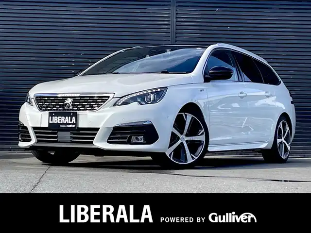 プジョー ３０８ SW GT ブルーHDi 三重県 2018(平30)年 1.7万km パール ＡＣＣ/アクティブセーフブレーキ/ブラインドスポット/純正オプションナビ/フルセグＴＶ/バックカメラ/カープレイ/パノラマガラスルーフ/純正１８インチＡＷ/前後ドライブレコーダー/ＥＴＣ/パドルシフト/保証書/取扱説明書/スペアキー