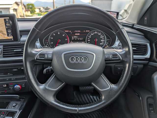 アウディ Ａ６ オールロードクワトロ 3．2 FSI 福井県 2015(平27)年 10.4万km ガンＭ サンルーフ/４WD/純正AW付きサマータイヤ積込/ユピテルレーダー/電動リアゲート/BOSEサウンドシステム/本革シート/クルーズコントロール/前方ドライブレコーダー/前後コーナーセンサー/全席シートヒーター/ETC/バックカメラ/純正HDDナビ/横滑り防止装置/盗難防止装置/アイドリングストップ/ダブル＋サイドエアバッグ/カーテンエアバッグ/純正フロアマット/スマートキー