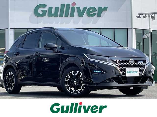 日産 ノート オーテック クロスオーバー 佐賀県 2022(令4)年 2.1万km 黒 純正SDナビゲーション/・フルセグTV/CD/DVD/Bluetooth/アラウンドビューモニター/インテリジェントルームミラー/電子パーキングブレーキ/AUTO HOLD機能/AUTECH専用レザーシート/DN席シートヒーター/AUTECH16インチアルミホイール/三眼LEDヘッドライト/LEDフォグランプ/純正フロアマット/新車保証書/カラーコードNo.「GAT」/360°セーフティアシスト/・エマージェンシーブレーキ/・クリアランスソナー/・車線逸脱警報機能/・車線逸脱防止支援機能/・後側方車両検知機能/・後側方衝突防止支援/・標識検知支援/・ふらつき警報