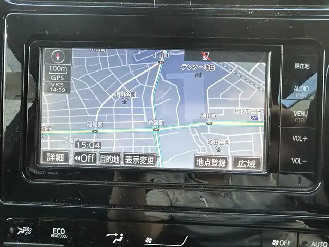 トヨタ プリウス S 愛知県 2016(平28)年 6.2万km スティールブロンドM ワンオーナー/純正7型ナビ【Bluetooth CD DVD SD フルセグ　品番：NSZT-W64】/バックカメラ/ビルトインETC/アダプティブクルーズコントロール/衝突軽減/レーンキープアシスト/ふらつき警報/車両接近通報装置/LEDヘッドライト/オートライト/オートマチックハイビーム/フォグランプ/オート電動格納ドアミラー/ステアリングリモコン/スマートキー【スペア1本】/純正フロアマット/純正アルミホイール/保証書/取説
