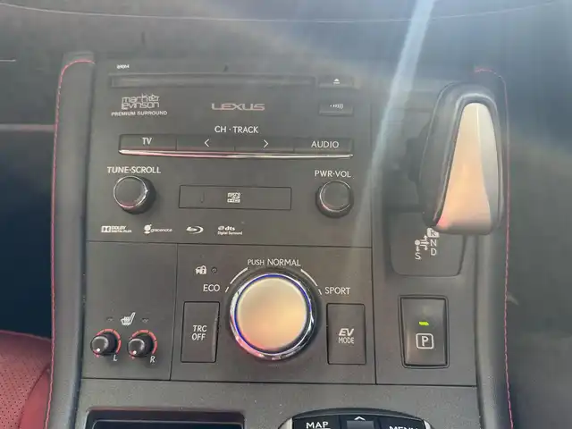 レクサス ＣＴ 200h Fスポーツ 京都府 2014(平26)年 12.6万km ブラック/ホワイトノーヴァガラスフレーク サンルーフ/純正マルチナビ、地デジ、Bluetooth/バックカメラ/赤革シート/前席シートヒーター/前席パワーシート/運転席メモリーシート/パドルシフト/USB端子/クルーズコントロール/LEDヘッドランプ/ステアリングスイッチ/保証書/取扱説明書