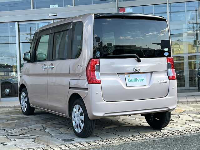 ダイハツ タント X ターボ SAⅡ 静岡県 2016(平28)年 6.5万km ライトローズマイカメタリックⅡ 純正ナビ/フルセグTV/CD/DVD/ipod/SD/Bluetooth/AM/FM/主要装備/・パワースライドドア　/・バックカメラ　/・ドライブレコーダー　/・スマートキー　/・ＥＴＣ　/・プッシュスタート　/・オートライト　/・横滑り防止装置　/・アイドリングストップ　/・保証書　/・取扱説明書　/・純正フロアマット　/・衝突軽減システム/・純正ホイールキャップ/・ステアリングリモコン