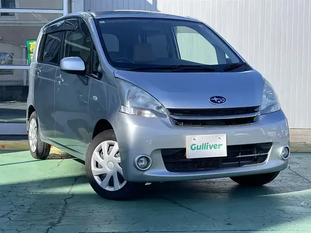 スバル ステラ L 栃木県 2012(平24)年 6万km ブライトシルバーメタリック 新車時保証書/取扱説明書/純正インテグレーテッドCDプレーヤー/　（CD/ラジオ/AUX)/ヘッドライトレベライザー/アイドリングストップ/純正フォグライト/エコモード/バニティミラー/純正フロアマット/純正ドアバイザー/タイヤサイズ　　155/65/R14