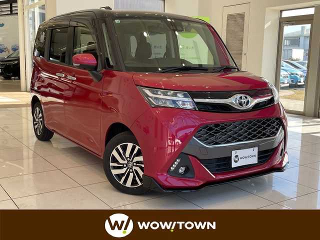 トヨタ タンク カスタムG 埼玉県 2018(平30)年 2.5万km ブラックマイカ/マゼンダベリーメタリック トヨタセーフティセンス/純正メモリーナビ/　　CD/BT/フルセグ/バックカメラ/両側パワースライドドア/クルーズコントロール/LEDオートライト/純正１４インチアルミホイール/純正ビルトインETC