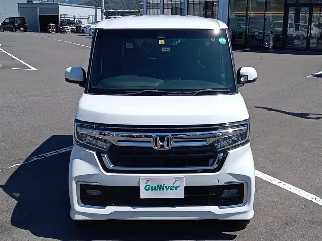 ホンダ Ｎ ＢＯＸ カスタム L ターボ 福井県 2023(令5)年 2.5万km プラチナホワイトパール 純正ナビ　フルセグＴＶ　バックカメラ　前席シートヒーター　プッシュスタート　ステアリングスイッチ　パドルシフト　追従クルーズコントロール　両側パワースライドドア　ＬＥＤオートライト　ＥＴＣ