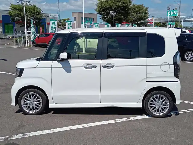 ホンダ Ｎ ＢＯＸ カスタム L ターボ 福井県 2023(令5)年 2.5万km プラチナホワイトパール 純正ナビ　フルセグＴＶ　バックカメラ　前席シートヒーター　プッシュスタート　ステアリングスイッチ　パドルシフト　追従クルーズコントロール　両側パワースライドドア　ＬＥＤオートライト　ＥＴＣ