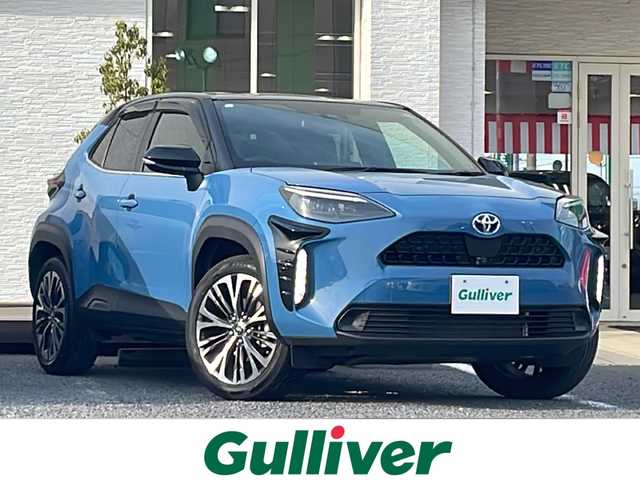 トヨタ ヤリスクロス ハイブリッド Z 千葉県 2023(令5)年 1.8万km ブラックマイカ グレイッシュブルー 2トーン 4WD ナビ 全方位カメラ HUD AC100V シートヒーター タイプC USB PCS レーダークルーズ パワーシート ステアヒーター ETC 木目調パネル ヒルディセントコントロール LED