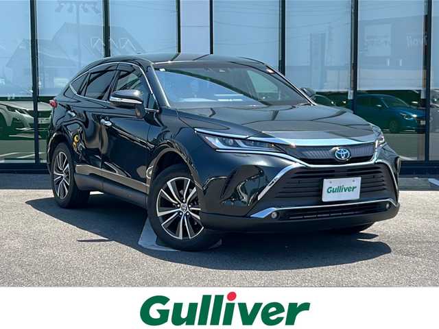トヨタ ハリアー ハイブリッド G 岐阜県 2020(令2)年 8.1万km プレシャスブラックパール 純正ナビ　/ＥＴＣ　/バックカメラ　/衝突軽減システム　/横滑り防止装置　/レーンキープアシスト　/前後コーナーセンサー　/ＬＥＤヘッドライト　/オートハイビーム　/オートライト/レザーシート/パワーシート　/純正１８インチアルミホイール/プッシュスタート/スマートキー/スペアキー/純正フロアマット