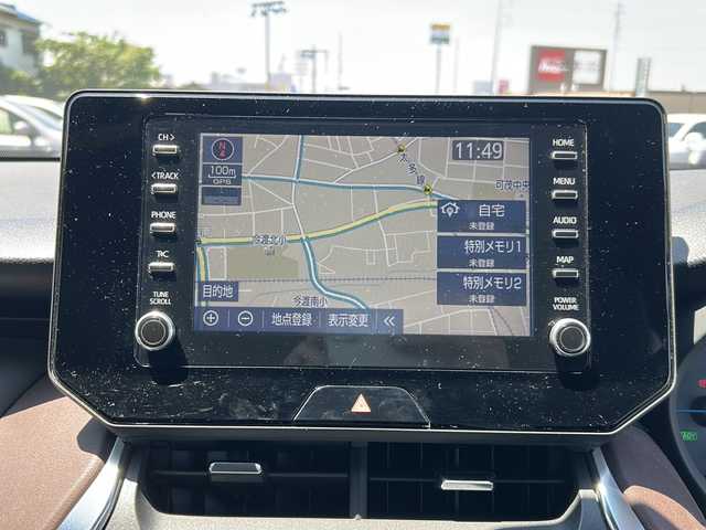 トヨタ ハリアー ハイブリッド G 岐阜県 2020(令2)年 8.1万km プレシャスブラックパール 純正ナビ　/ＥＴＣ　/バックカメラ　/衝突軽減システム　/横滑り防止装置　/レーンキープアシスト　/前後コーナーセンサー　/ＬＥＤヘッドライト　/オートハイビーム　/オートライト/レザーシート/パワーシート　/純正１８インチアルミホイール/プッシュスタート/スマートキー/スペアキー/純正フロアマット