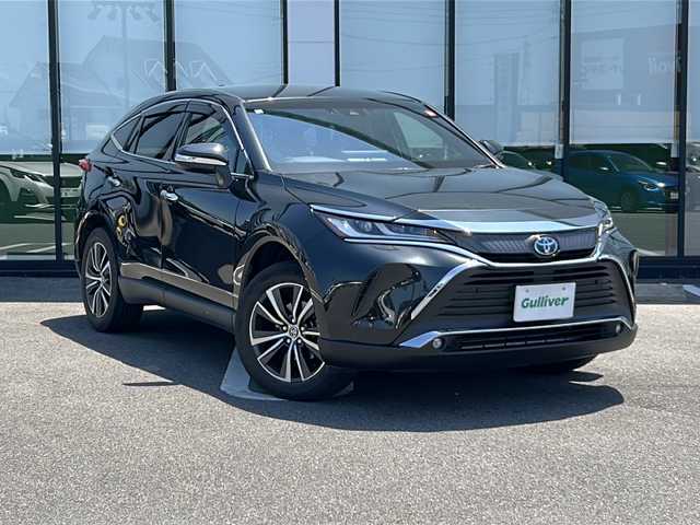 トヨタ ハリアー ハイブリッド G 岐阜県 2020(令2)年 8.1万km プレシャスブラックパール 純正ナビ　/ＥＴＣ　/バックカメラ　/衝突軽減システム　/横滑り防止装置　/レーンキープアシスト　/前後コーナーセンサー　/ＬＥＤヘッドライト　/オートハイビーム　/オートライト/レザーシート/パワーシート　/純正１８インチアルミホイール/プッシュスタート/スマートキー/スペアキー/純正フロアマット