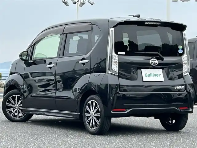 ダイハツ ムーヴ カスタム X LTDⅡ SAⅢ 島根県 2019(平31)年 6.2万km ブラックマイカメタリック 純正8インチナビ/CD/DVD/DTV/Bluetooth/USB/HDMI/全方位カメラ/ドライブレコーダー/シートヒーター /LEDオートライト/オートマチックハイビーム /ステアリングスイッチ/アイドリングストップ/スマートキー/プッシュスタート /純正フロアマット/純正ドアバイザー/ヘッドライトレベライザー/電動格納ミラー/純正14インチアルミホイール