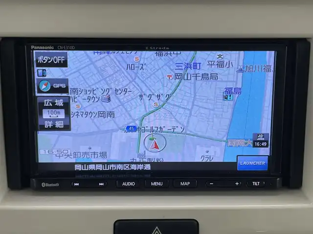 スズキ ハスラー J 岡山県 2019(平31)年 5.5万km ピュアホワイトパール/ブラック2トーン 社外ナビ CN-E310D/Bluetooth/CD/ワンセグTV/バックカメラ /ETC/衝突軽減ブレーキ/LEDヘッドライト/プッシュスタート /スマートキー/フロアマット /前後ドライブレコーダー/シートヒーター/シートリフター/ステアリングスイッチ