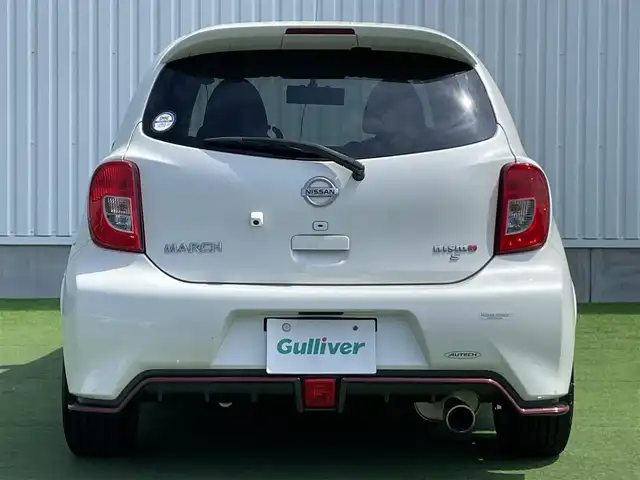 日産 マーチ ニスモ 香川県 2015(平27)年 8.6万km ナイトベールパープル 5MT/純正7インチナビ/→フルセグTV/→ＣＤ／ＤＶＤ再生/→Bluetooth/バックカメラ/革巻きステアリング/ETC/純正16インチアルミホイール/プッシュスタート/社外フロアマット/バイザー/ISOFIX