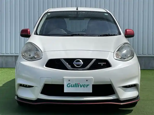 日産 マーチ ニスモ 香川県 2015(平27)年 8.6万km ナイトベールパープル 5MT/純正7インチナビ/→フルセグTV/→ＣＤ／ＤＶＤ再生/→Bluetooth/バックカメラ/革巻きステアリング/ETC/純正16インチアルミホイール/プッシュスタート/社外フロアマット/バイザー/ISOFIX