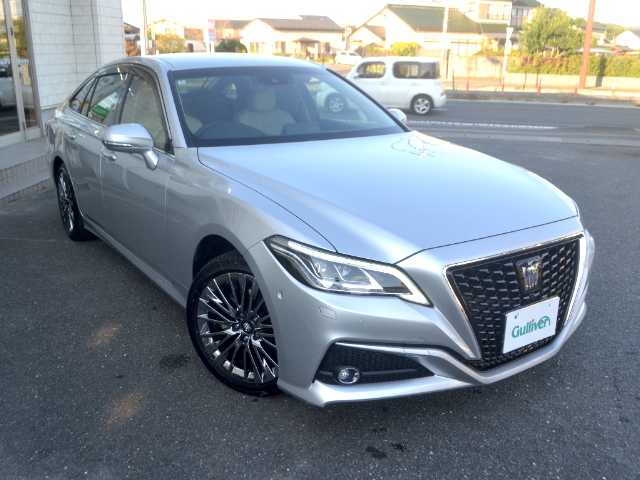トヨタ クラウン ハイブリッド G－エグゼクティブ Four 宮城県 2020(令2)年 1.1万km シルバーM /　1オーナー/　純正メモリーナビ/　フルセグTV/　Bluetooth/　Apple Car Play/　Android Auto/　Miracast/　CD/DVD/　ビルトインETC/　ドライブレコーダー(前後2カメラ)/　デジタルインナーミラー/　純正エンジンスターター/　本革シート/　シートヒーター/エアコンシート/　電動シート/　トヨタセーフティセンス/　パーキングアシスト/　レーダークルーズコントロール/　ブラインドスポットモニター/　純正18インチAW/　LEDヘッドライト/　フォグランプ/　フロアマット/　ドアバイザー/