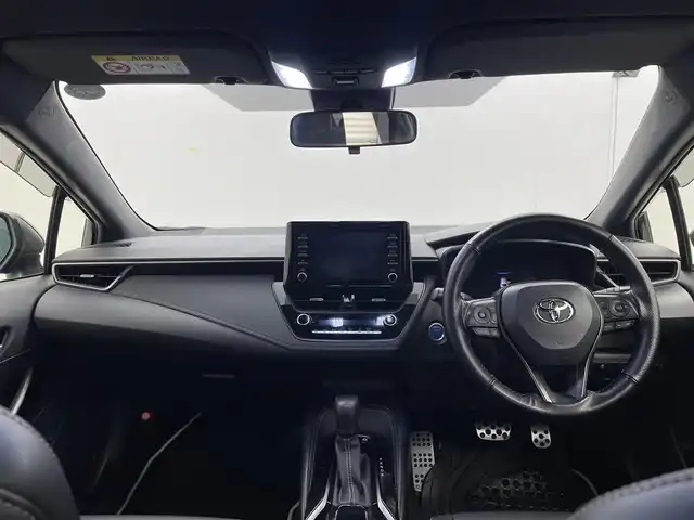 トヨタ カローラツーリング ハイブリッド ダブルバイビー 茨城県 2021(令3)年 6.6万km ブラックマイカ 純正ディスプレイオーディオ/ワンオーナー/バックカメラ/ETC/レーダークルーズコントロール/LEDヘッドライト/純正17インチアルミホイール/衝突軽減ブレーキ/横滑り防止装置/フロントフォグランプ/コーナーセンサー