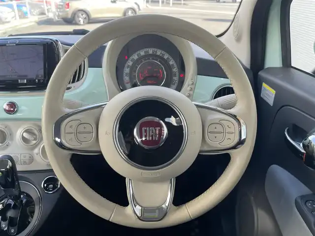 フィアット ５００ 1．2 ポップ 山梨県 2017(平29)年 4.9万km 緑 社外カロッツェリアナビ/フルセグテレビ/ＣＤ/ＤＶＤ/Ｂｌｕｅｔｏｏｔｈ　/ドライブレコーダー　/スペアキー　/純正フロアマット　/フォグランプ　/純正１４インチホイール　/アイドリングストップ