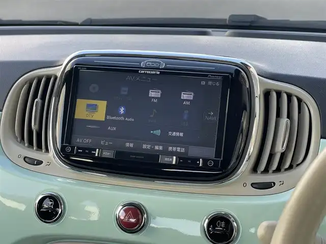 フィアット ５００ 1．2 ポップ 山梨県 2017(平29)年 4.9万km 緑 社外カロッツェリアナビ/フルセグテレビ/ＣＤ/ＤＶＤ/Ｂｌｕｅｔｏｏｔｈ　/ドライブレコーダー　/スペアキー　/純正フロアマット　/フォグランプ　/純正１４インチホイール　/アイドリングストップ