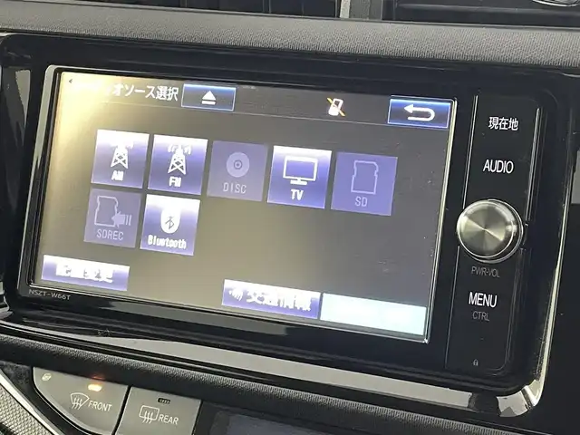 トヨタ アクア 福島県 2016(平28)年 5.1万km ライトブルーメタリック Toyota Safety Sense C/・プリクラッシュセーフティ/・システムレーンディパーチャーアラート/・オートマチックハイビーム/・先行車発進告知機能/純正ナビゲーション/・型式：NSZT-W66T/・Bluetooth/TV/CD/DVD/AM・FM/・バックカメラ/・ETC/モデリスタエアロ/プッシュスタート/・スマートキー/ハロゲンライト/・オートライト/電動格納ウィンカーミラー/・オートミラー/純正フロアマット/ドアバイザー