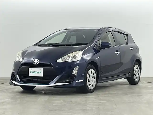 トヨタ アクア 福島県 2016(平28)年 5.1万km ライトブルーメタリック Toyota Safety Sense C/・プリクラッシュセーフティ/・システムレーンディパーチャーアラート/・オートマチックハイビーム/・先行車発進告知機能/純正ナビゲーション/・型式：NSZT-W66T/・Bluetooth/TV/CD/DVD/AM・FM/・バックカメラ/・ETC/モデリスタエアロ/プッシュスタート/・スマートキー/ハロゲンライト/・オートライト/電動格納ウィンカーミラー/・オートミラー/純正フロアマット/ドアバイザー