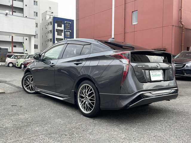トヨタ プリウス S 宮城県 2016(平28)年 8.7万km グレーメタリック 純正ナビ Bluetooth バックカメラ モデリスタエアロ ETC 社外アルミホイール LEDライト プッシュスタート 純正フロアマット パワーステアリング パワーウィンドウ CDチェンジャー