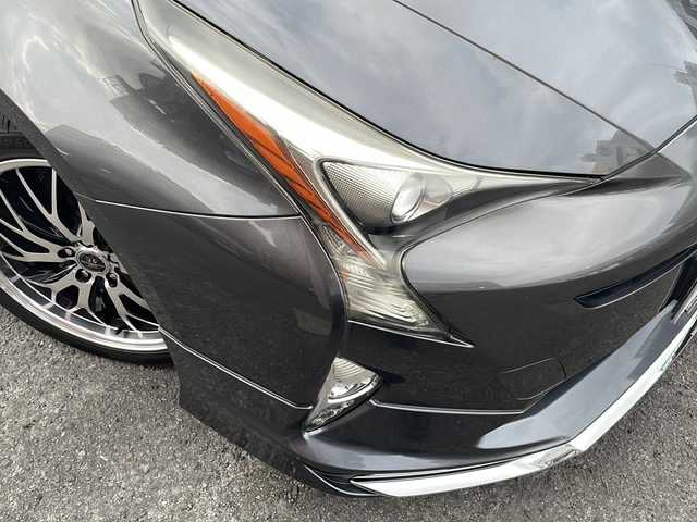 トヨタ プリウス S 宮城県 2016(平28)年 8.7万km グレーメタリック 純正ナビ Bluetooth バックカメラ モデリスタエアロ ETC 社外アルミホイール LEDライト プッシュスタート 純正フロアマット パワーステアリング パワーウィンドウ CDチェンジャー