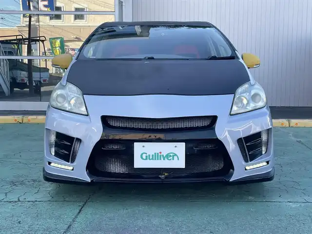 トヨタ プリウス S 埼玉県 2010(平22)年 14.9万km アイスバーグシルバーマイカメタリック 新車時保証書/取扱説明書/社外ナビ/　（フルセグTV/BT/CD・DVD/SD/USB)/プッシュスタート/オートライト/社外LEDヘッドライト/純正フォグライト/ステアリングスイッチ/ETC/ヘッドライトレベライザー/社外コイルスプリング/社外バケットシート/社外スピーカーシステム/タイヤサイズ　　225/45/R18