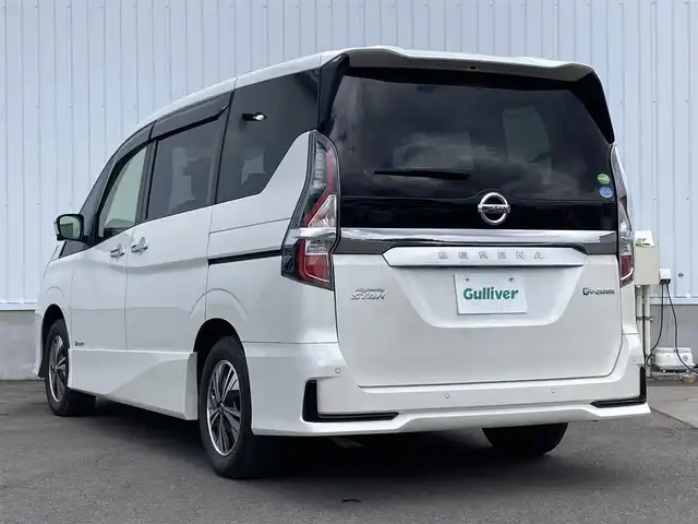 日産 セレナ e－パワー ハイウェイスター V 愛媛県 2020(令2)年 7.6万km ホワイト 社外ナビALPINE（Bluetooth/CD/DVD/SD/フルセグTV)/アラウンドビューモニター/ETC2.0/ALPINE前後ドライブレコーダー/両側パワースライドドア/日産プロパイロット/レーダークルーズコントロール/ブラインドスポットモニター/車線逸脱警報/コーナーセンサー/パーキングアシスト/純正15インチアルミホイール/フロアマット/ドアバイザー/LEDヘッドライト/LEDフォグランプ/オートライト/スペアキー1本/プッシュスタート/スマートキー