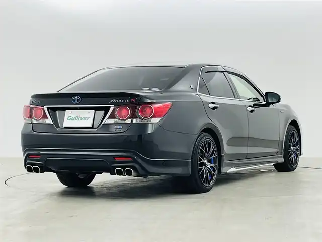 トヨタ クラウン ハイブリッド アスリートS Four J フロンティア 新潟県 2017(平29)年 13万km プレシャスブラックパール 純正メーカーOPナビ/【CD/DVD/フルセグTV/Bluetooth】/・バックカメラ/プリクラッシュセーフティ/・オートハイビーム/・レーダークルーズコントロール/・車線逸脱警報/前後コーナーセンサー/ハーフレザーシート/・前席シートヒーター/・前席パワーシート/ステアリングヒーター/革巻きステアリング/後席ISOFIX/純正フロアマット/ドアバイザー/社外18インチAW/LEDヘッドライト/ミラーヒーター/社外エアクリーナー/クスコフロントタワーバー