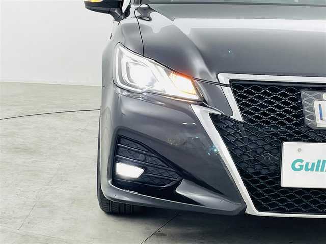 トヨタ クラウン ハイブリッド アスリートS Four J フロンティア 新潟県 2017(平29)年 13万km プレシャスブラックパール 純正メーカーOPナビ/【CD/DVD/フルセグTV/Bluetooth】/・バックカメラ/プリクラッシュセーフティ/・オートハイビーム/・レーダークルーズコントロール/・車線逸脱警報/前後コーナーセンサー/ハーフレザーシート/・前席シートヒーター/・前席パワーシート/ステアリングヒーター/革巻きステアリング/後席ISOFIX/純正フロアマット/ドアバイザー/社外18インチAW/LEDヘッドライト/ミラーヒーター/社外エアクリーナー/クスコフロントタワーバー