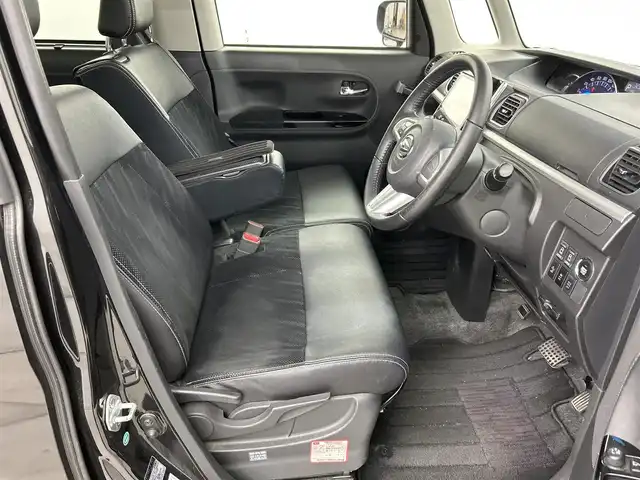 ダイハツ タント カスタム RS トップED SA 福岡県 2014(平26)年 8.5万km ブラックマイカメタリック スマートアシスト/純正ナビ/・CD/DVD/BT/フルセグ/バックカメラ/両側パワースライドドア/ミラー型ドライブレコーダー/ETC/ルーフキャリア/LEDヘッドライト/スマートキー/プッシュスタート