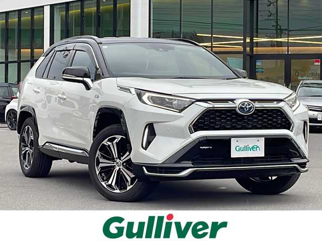 トヨタ ＲＡＶ４ ＰＨＶ ブラックトーン 長野県 2021(令3)年 2.1万km アティチュードブラックマイカ/ホワイトパールクリスタルシャイン ワンオーナー　/４ＷＤ　/フルセグTV　/Bluetooth/ステアリングスイッチ/純正19インチアルミホイール/純正AW付スタッドレス車載/追従クルーズコントロール　/アイドリングストップ　/前後ドラレコ　/プッシュスタート　/プラグインＨＶ　/ＭＴモード付ＡＴ　/寒冷地仕様　/100Ｖ充電　/全方位カメラ/ビルトインETC/電動リアゲート/純正フロアマット/シートヒーター/エアシート/純正フルエアロ/純正アルミ/ステアリングヒーター/社外本革シートカバー/衝突被害軽減装置/レーンキープアシスト/LEDライト/コーナーセンサー/ルーフレール