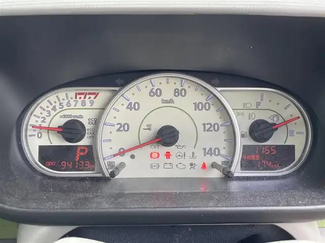 ダイハツ ムーヴ コンテ X 滋賀県 2013(平25)年 9.5万km ブラックマイカメタリック 禁煙車/純正７インチナビ/（CD・DVD・フルセグTV・iPod・Bluetooth）/バックカメラ/アイドリングストップ/キーレス/電動格納ミラー/オートエアコン/ABS/イモビライザー/純正フロアマット