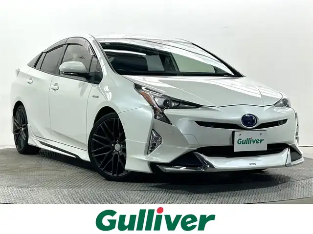 トヨタ プリウス Sセーフティプラス 大阪府 2016(平28)年 3.7万km ホワイトパールクリスタルシャイン モデリスタ 純正9incナビTV Bカメラ ヘッドアップディスプレイ 衝突軽減 レーダーC パークアシスト クリアランスソナー トヨタセーフティセンス ドラレコ