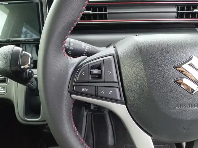 スズキ ワゴンＲ スティングレー HYBRID X 福井県 2018(平30)年 5.8万km ブルーイッシュブラックパール3 衝突被害軽減システム/社外SDナビ（AVN-R8）/・（フルセグTV/CD/DVD/Bluetooth）/バックカメラ/ETC/D席シートヒーター/ヘッドアップディスプレイ/オートLEDライト/スマートキー